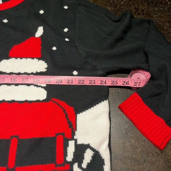 Santa Claus Black and Red Sweater - Picture 4 of 6